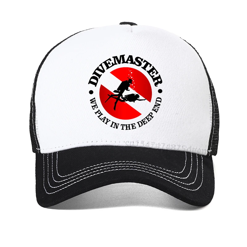 

New The Divemaster Dive Men Baseball Cap fashion Unisex diving sunhat cool Mesh Breathable Trucker hat
