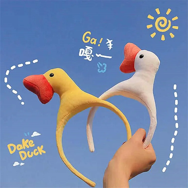 10pcs/lot Cartoon Cute Goose Furry Kids Grown-up Party Headband Costume Birthday Festival Party Favor Goodie