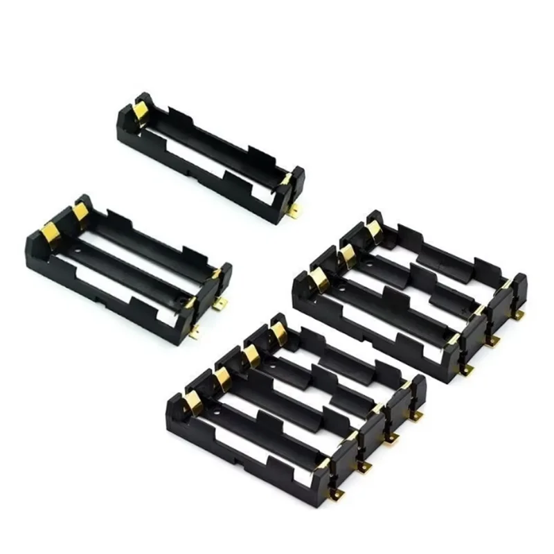 1x 2x 4x 18650 SMT Battery Holder 18650 3.7V Battery Box Storage Case Container Power Bank with Bronze Pins 18650 battery box