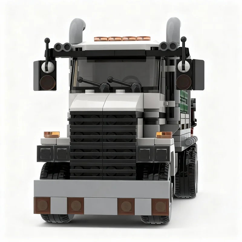 978pcs MOC Turf Delivery Truck Forklift City Model Building Blocks Toy Art 3D Display Education Assemble Brick Creative Craft