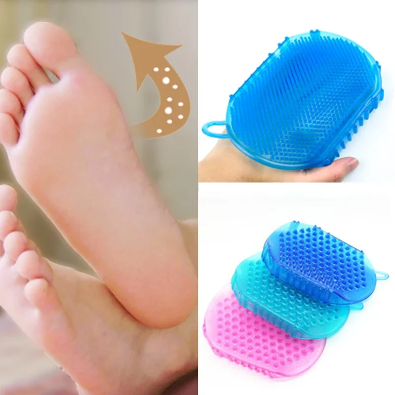 1Pcs Soft Silicone Massage Scrub Gloves for Peeling Body Bath Brush Exfoliating Gloves Foot Brush for Body Brush Body Cleaner