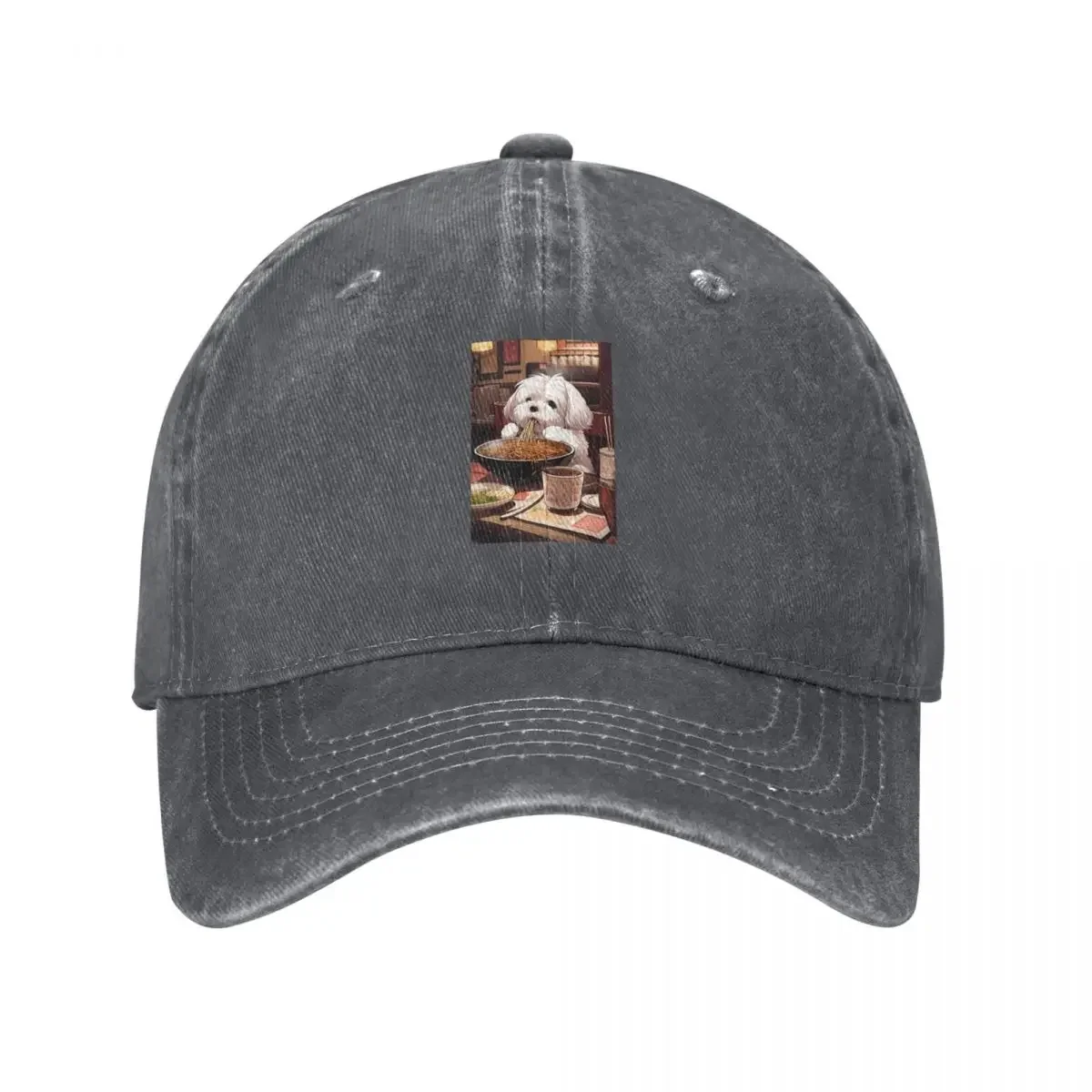 Havanese Eating Ramen Baseball Cap beach hat dad hat For Man Women's