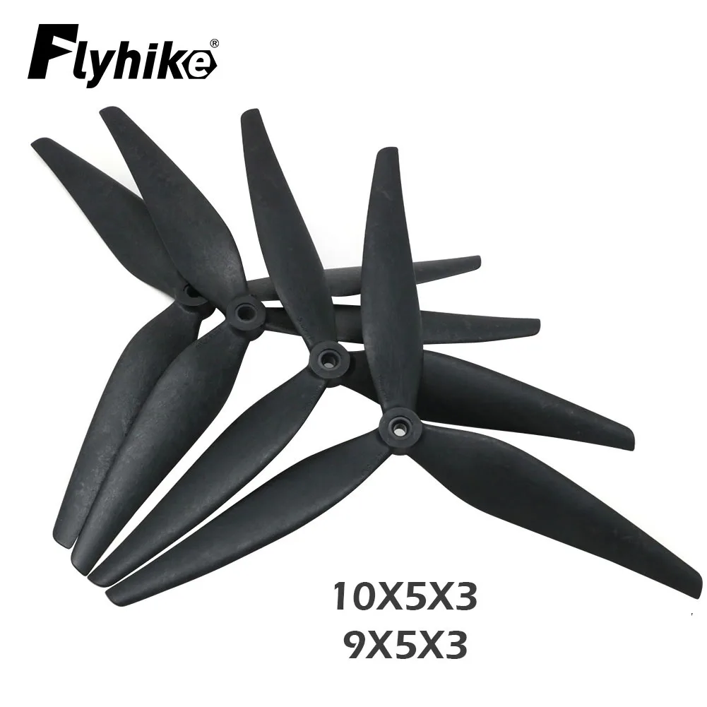 2pair HQProp Propeller 1050 9050 1055 10inch 9inch 3 blades Black Carbon Reinforced Nylon Propeller for Rc FPV Drone