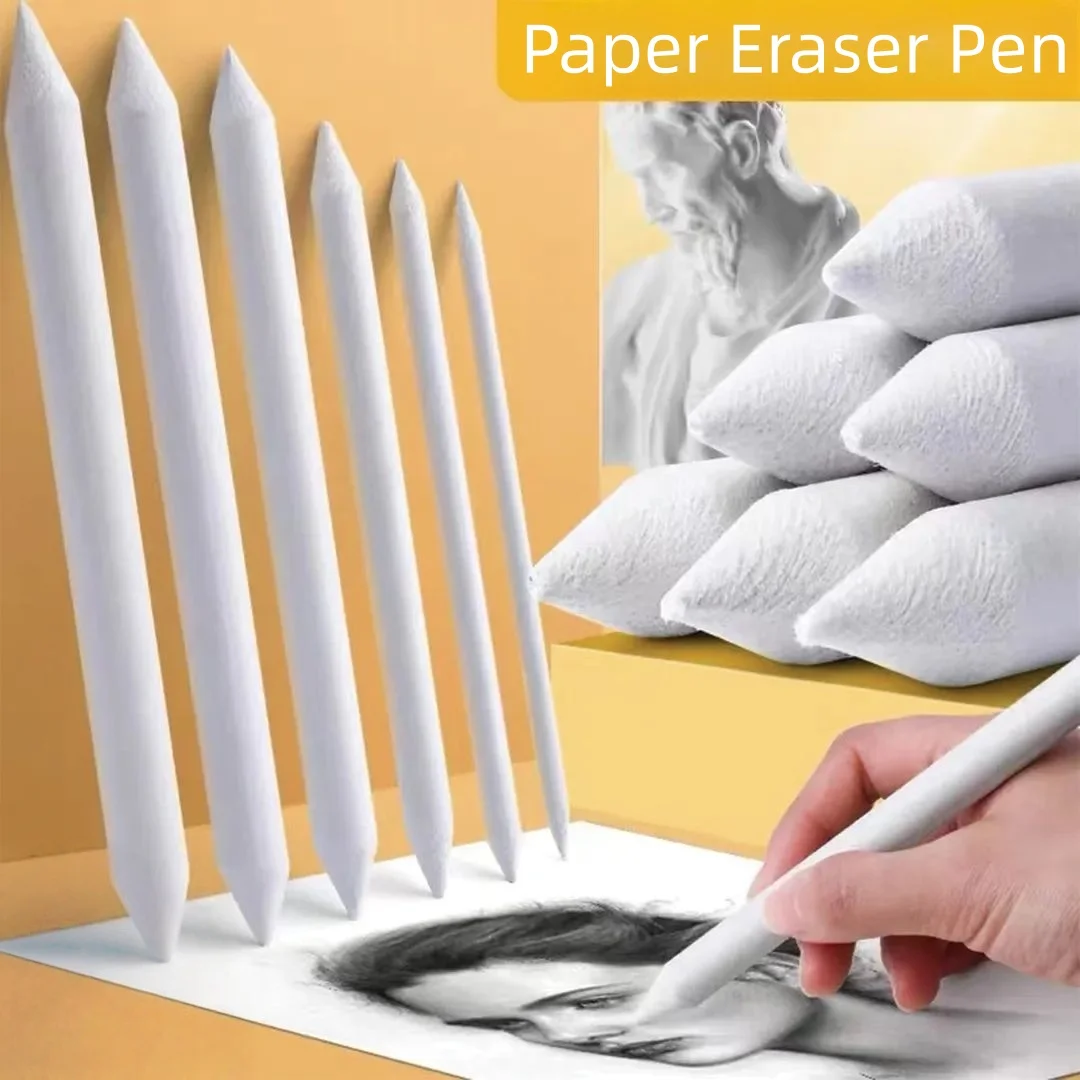 Double headed paper eraser pen for sketching, art professional highlighter and friction pen, multiple specification sets