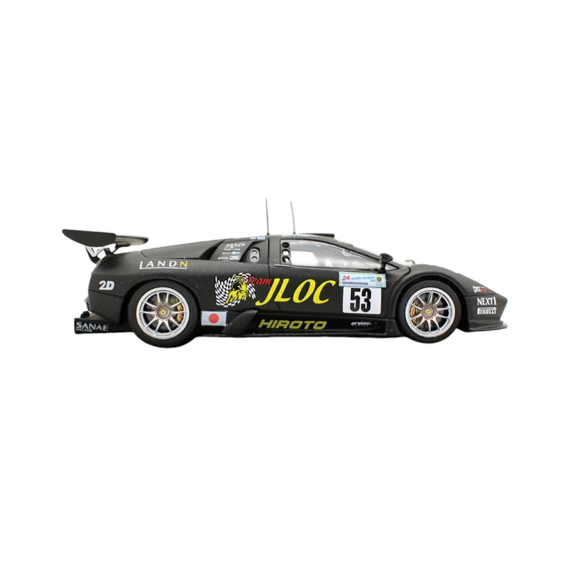 Diecast 1/43 Scale Lamborghini Murcielago JLOC Le Mans 2006 Model Car Alloy Play Vehicle Adult Collection Display Gifts for Boy