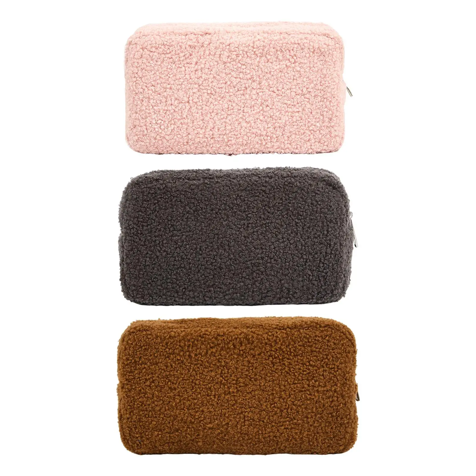 

Дорожная косметичка, косметичка из плюшевой ткани, пылезащитная, с большим отверстием, портативная