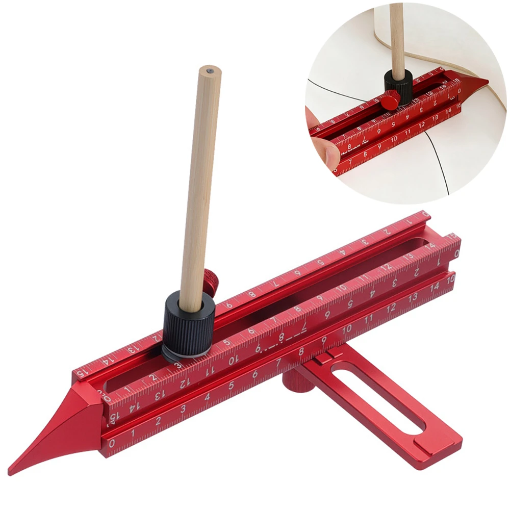 النجارة إغلاق وسم حاكم 4 في 1 سبائك الألومنيوم كفاف النازع حافة الزاوية قياس مقياس مستوى السقف حاكم