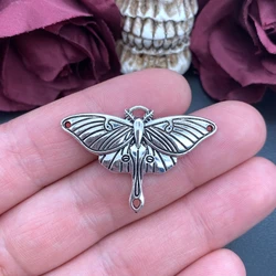 4Pcs 27*40mm Antique Silver Color Death Moth Charms Pendant Designer Charms Fit Jewelry Making DIY Jewelry Findings
