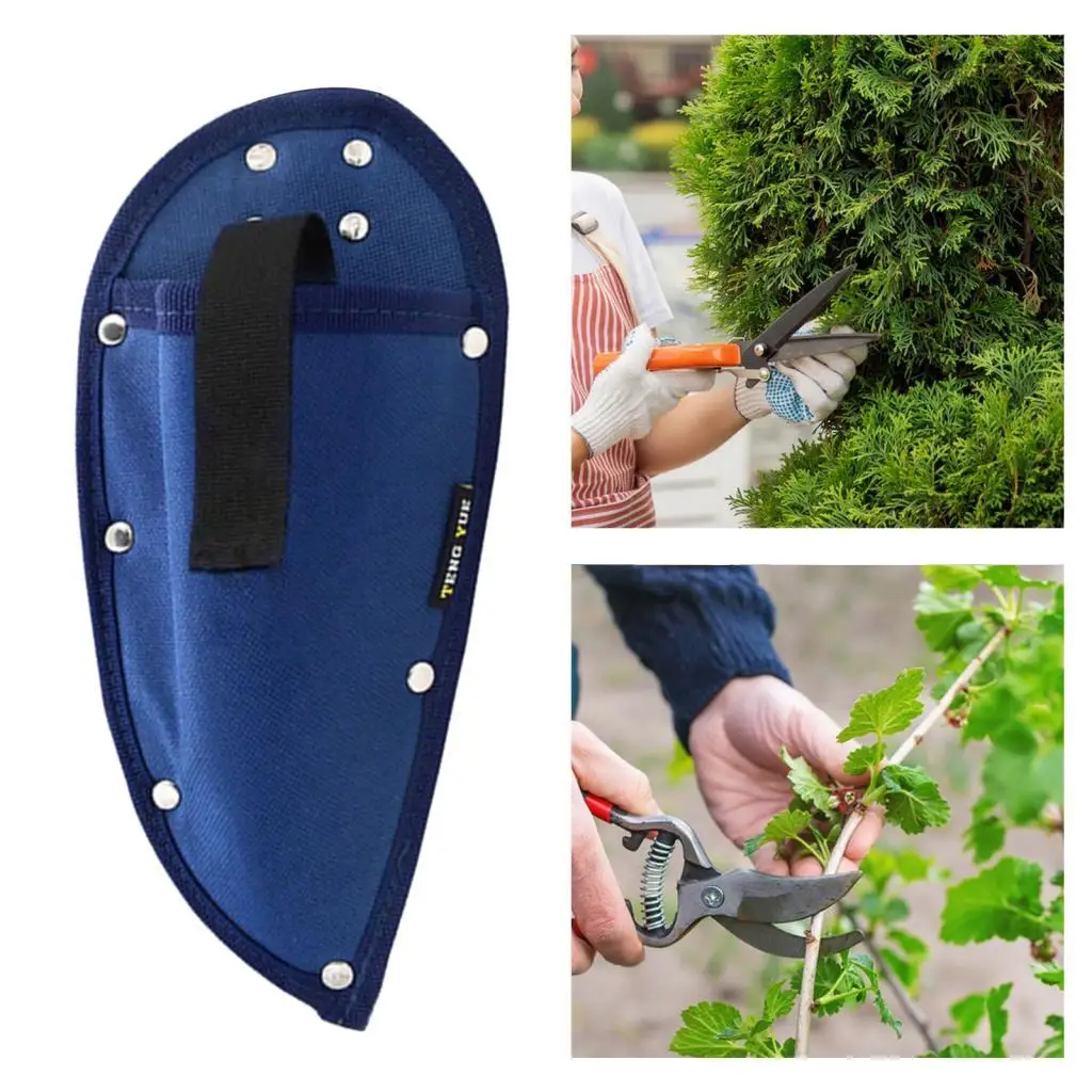 Pruning Scissors Pouch Removable Tool Bag Oxford Cloth Scissor Holder Waist Pouch for Gardening Pruning Shears Storage