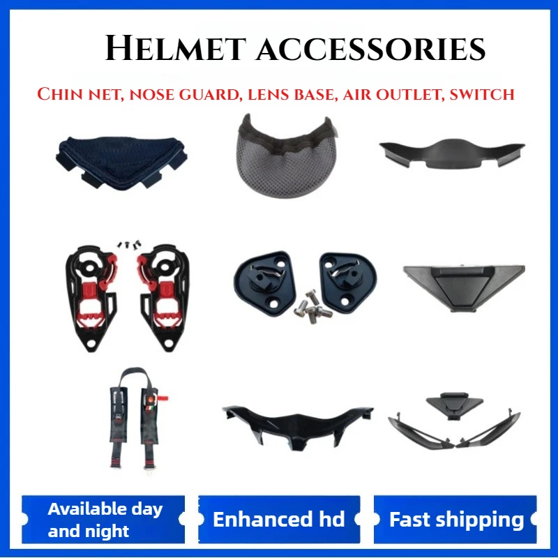 

Suitable for SHOEI Z7/X14/Z8 K1/K3SV/PISTA lined chin mesh cover, tail protection helmet accessories