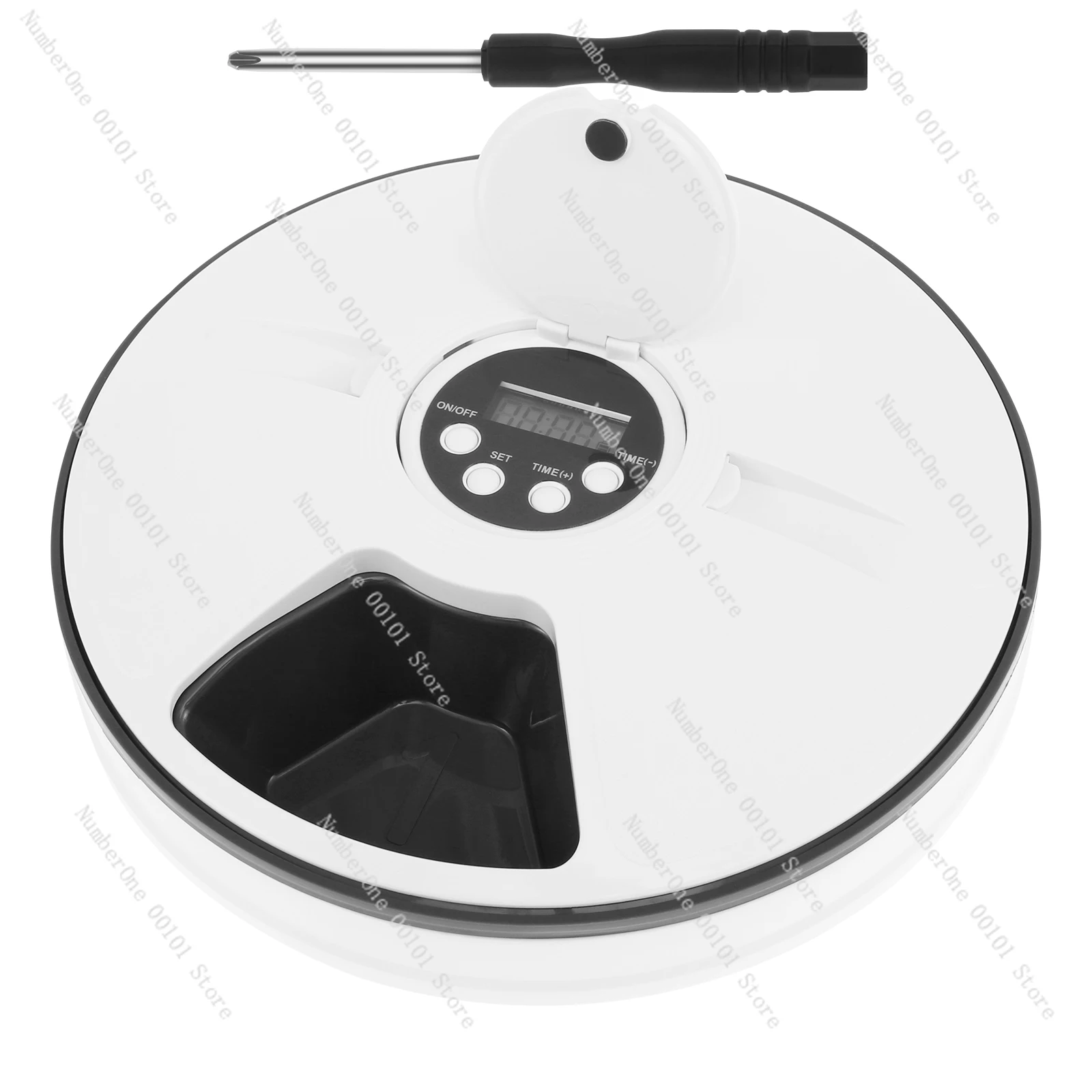 6 Meals Dry Wet Food Automatic Cat Feeder Pet Smart Timer Freshness Food Dispenser Wireless Recharging Cat Dog Slow Feeding