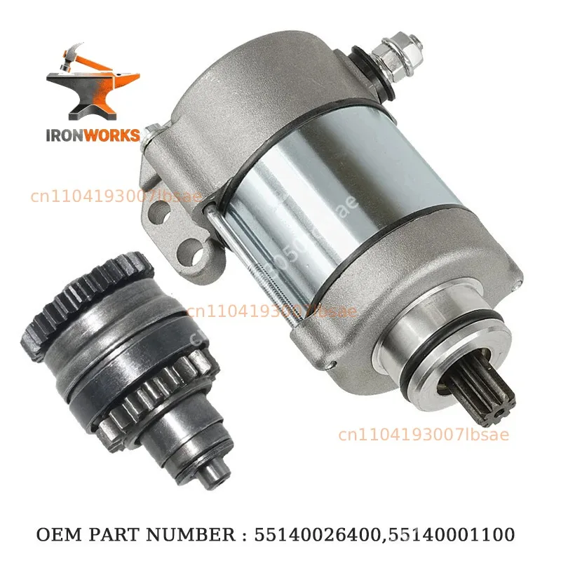 55140001100 55140026400 Starter Motor and Bendix Set for EXC XC XC-W Motorcycle FREERIDE 250 R 250cc 300cc Engine Set