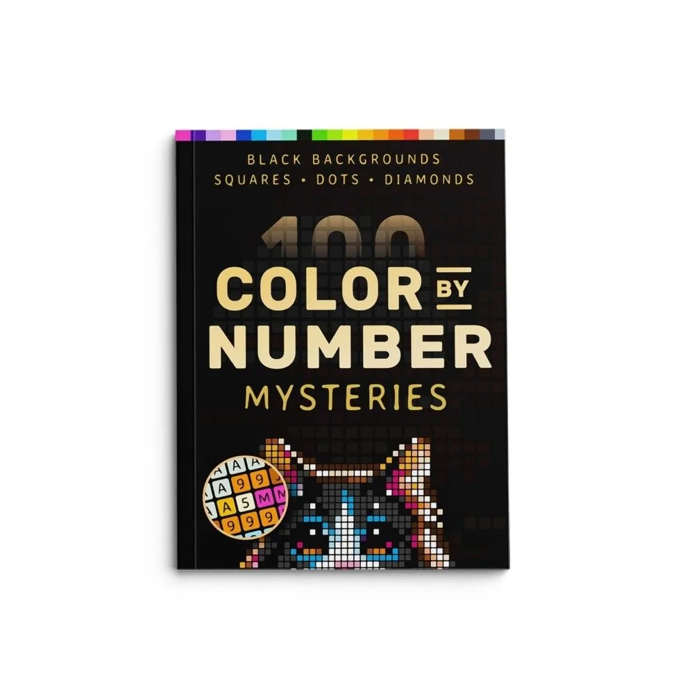 Creative Color by Number Book Clear Lines Portable Animal Coloring Book DIY Handmade Graffiti Drawing Book Adults