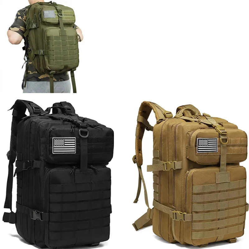 25L/50L Sturdy Nylon Waterproof Tactical Sports Trekking Fishing Hunting Camping Hiking Bag Backpack Outdoor Rucksacks
