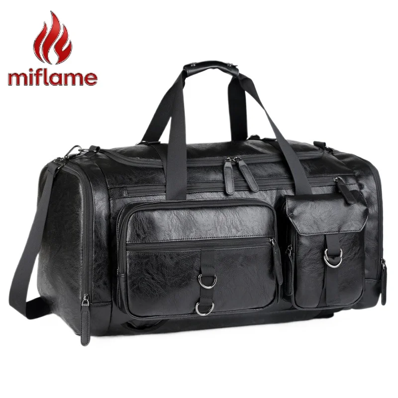 

Travel Bag for Men Luxury Handbag Purse with Wet Dry Separate Shoe Compartment Multipurpose Large Capacity Business Short Trip