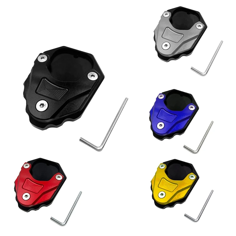 

Для BMW C400GT C400X мотоциклетная боковая подставка для ног, накладка, подставка, увеличитель, поддержка расширения, черный + синий, прочный, простая установка