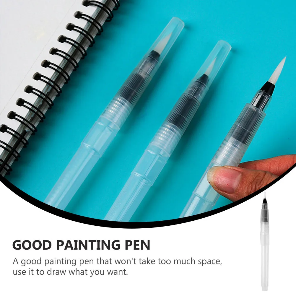 

6pcs Water Brush Set Watercolor Paint Pens For Students Artists Portable Markers Birthday Gift Water Soluble Colored Pens