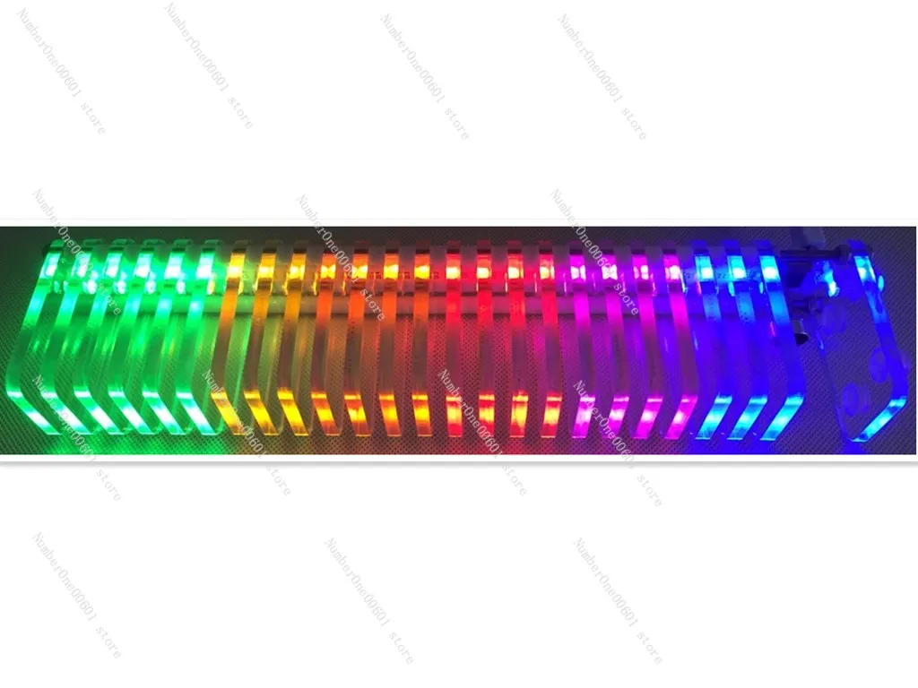 For Ks25 Voice-Controlled Music Spectrum Dream Crystal Sound-Post Light Cube LED Electronic Production DIY Kit Car VU Tower