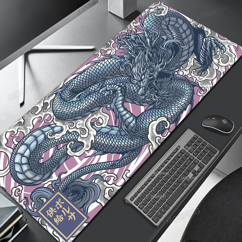 Mousepad china dragão irezumi grande mouse pad acessórios de jogos impressão hd escritório computador teclado mousepad gamer portátil deskmat