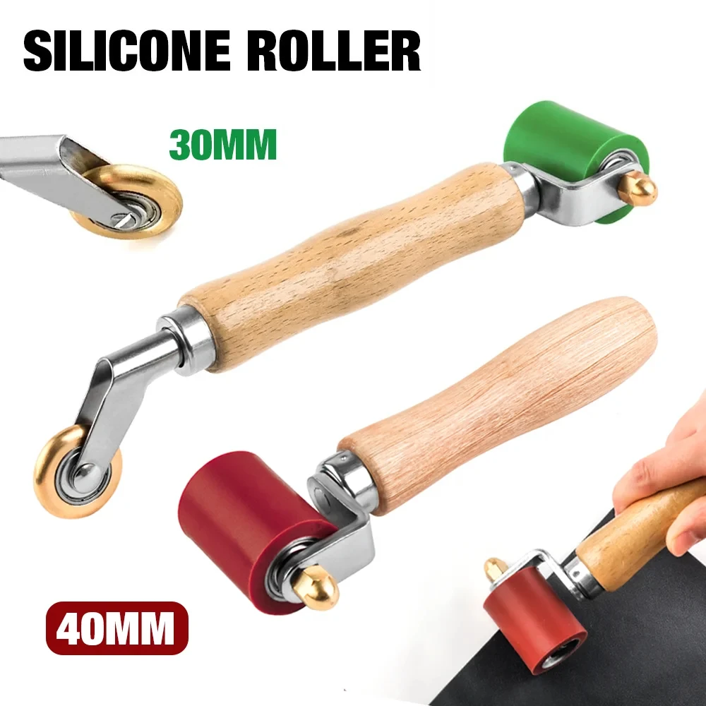 40mm Silicone Handwheel High Temperature Resistant Seam Roller PVC/TPO/EPDM Welding Tool Accessory For Wallpaper/Canopy Pressing