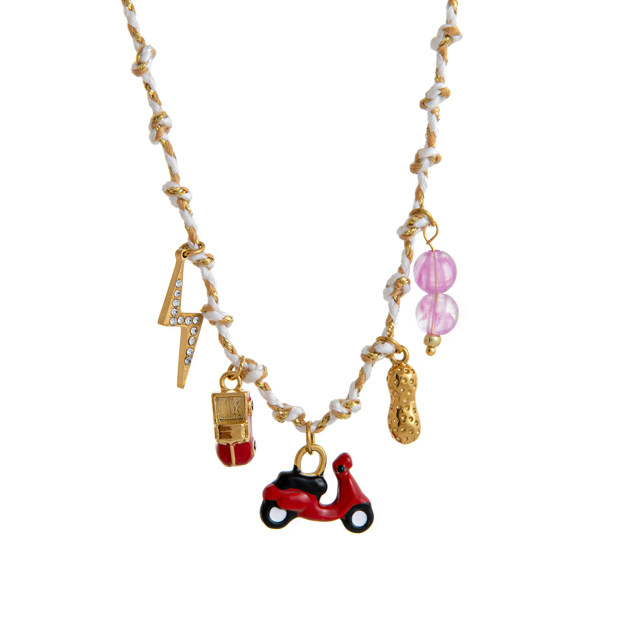 من المألوف نمط جديد الحب الشمس الدب الفلفل الحار متعدد قلادة قلادة مجوهرات من صلب لا يصدأ