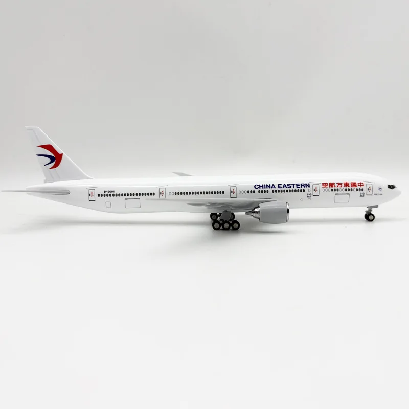 China Eastern Airlines B777 Airplane Model Kit With Stand Scale 30cm Resin Diecast Plane Model For Collections And Displays Gift