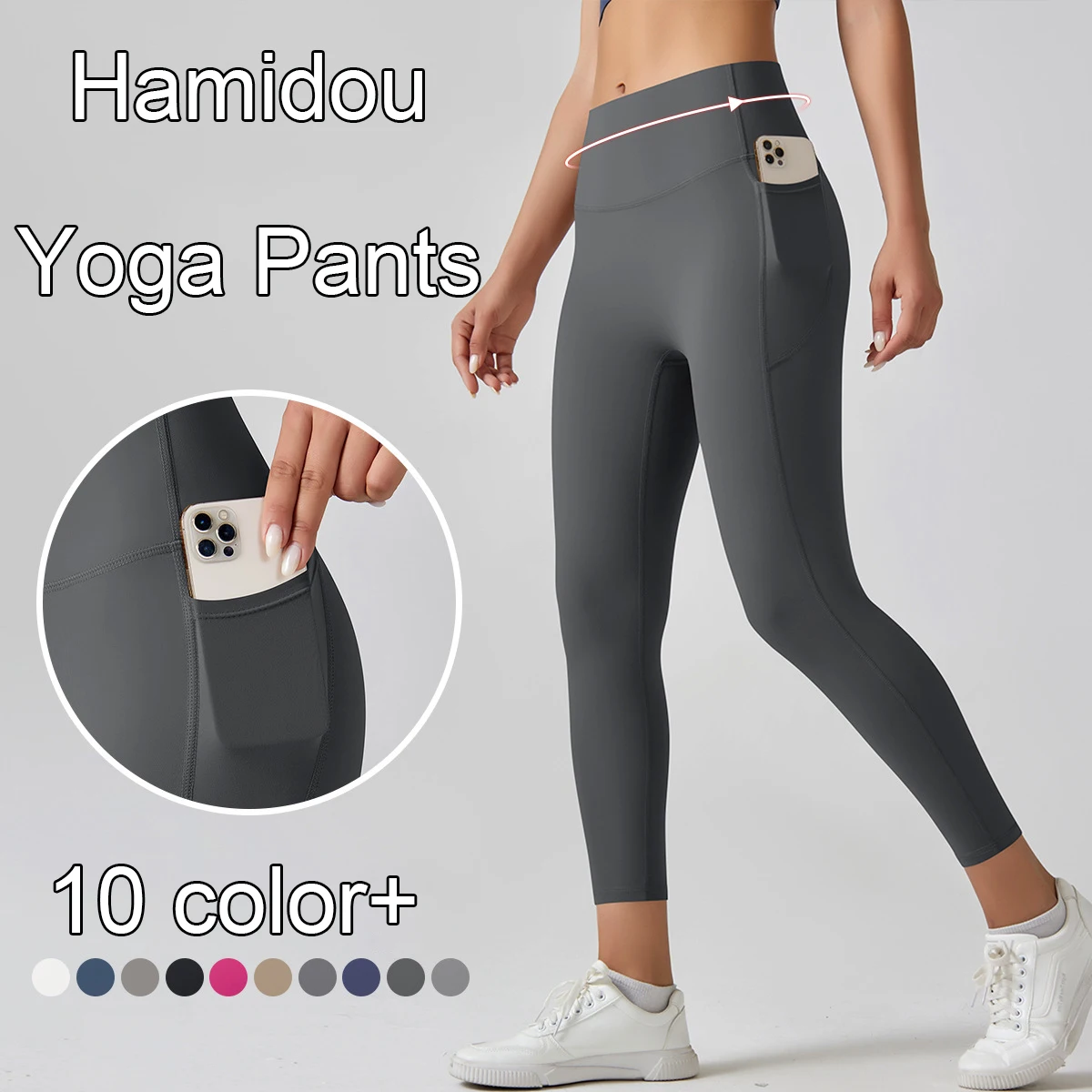 New Legging Quick Drying Yoga Pants for Woman High Waisted Push Up Peach Buttocks Yoga Pants With Pocket Women Gym Clothing