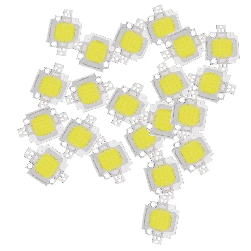جهاز عرض DIY 12 فولت، ضوء فيضانات خارجي، فائق السطوع، 10 وات LED أبيض، شريحة LED بيضاء باردة لأضواء كاشفة متكاملة