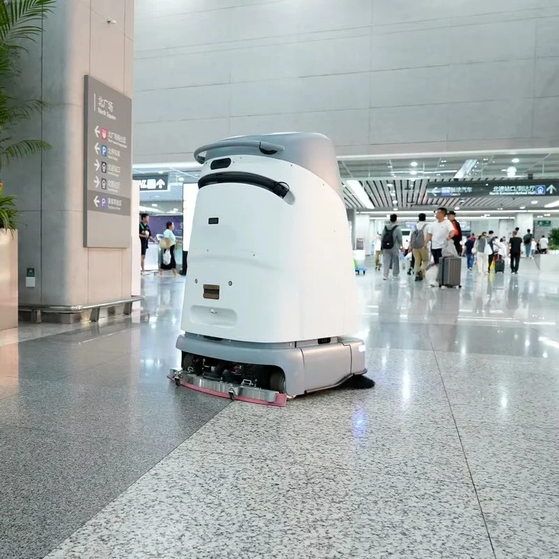 Customized Outdoor Commercial Industrial Intelligent Robotic Sweeper Machine Floor Scrubber Smart Floor Cleaning Machine