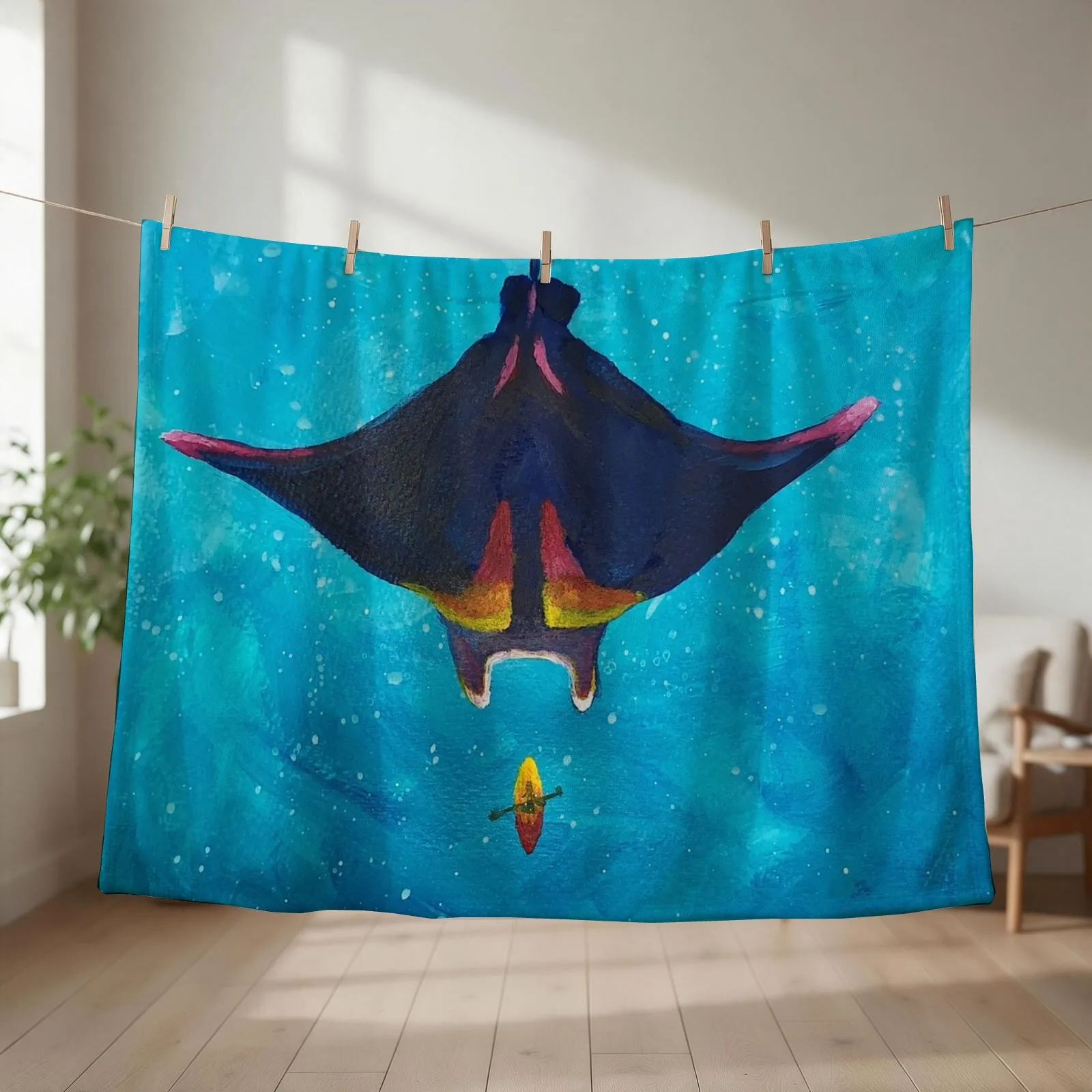 Big Encounter Throw Blanket Camping Soft Plush Plaid Beach funny gift Blankets