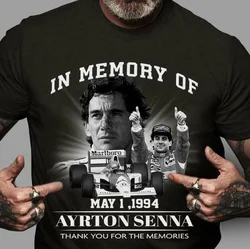 メモリ内の1994 ayrton sennaありがとう思い出のTシャツ