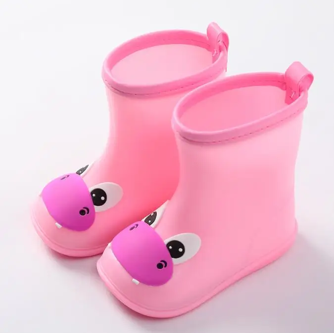 NEW Classic Children Shoes PVC Rubber Kids Baby Cartoon Shoes Water Shoes Waterproof Rain Boots Toddler Girl Boy Rain Boots