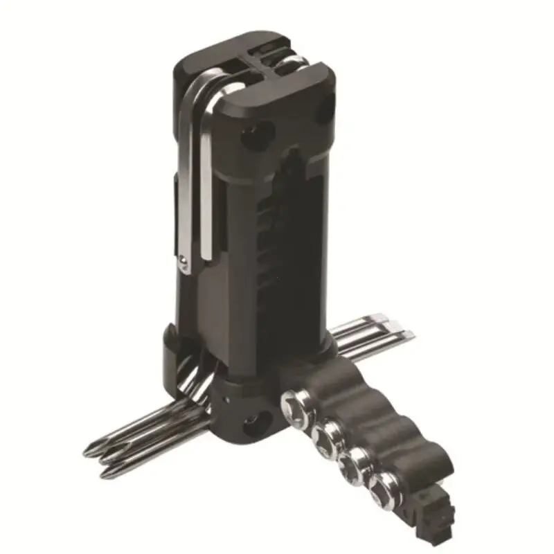 Strumenti multifunzione per moto Set di strumenti per riparazione pneumatici multi-strumento con catena per cacciavite Kit di riparazione per moto per ciclismo su strada MTB