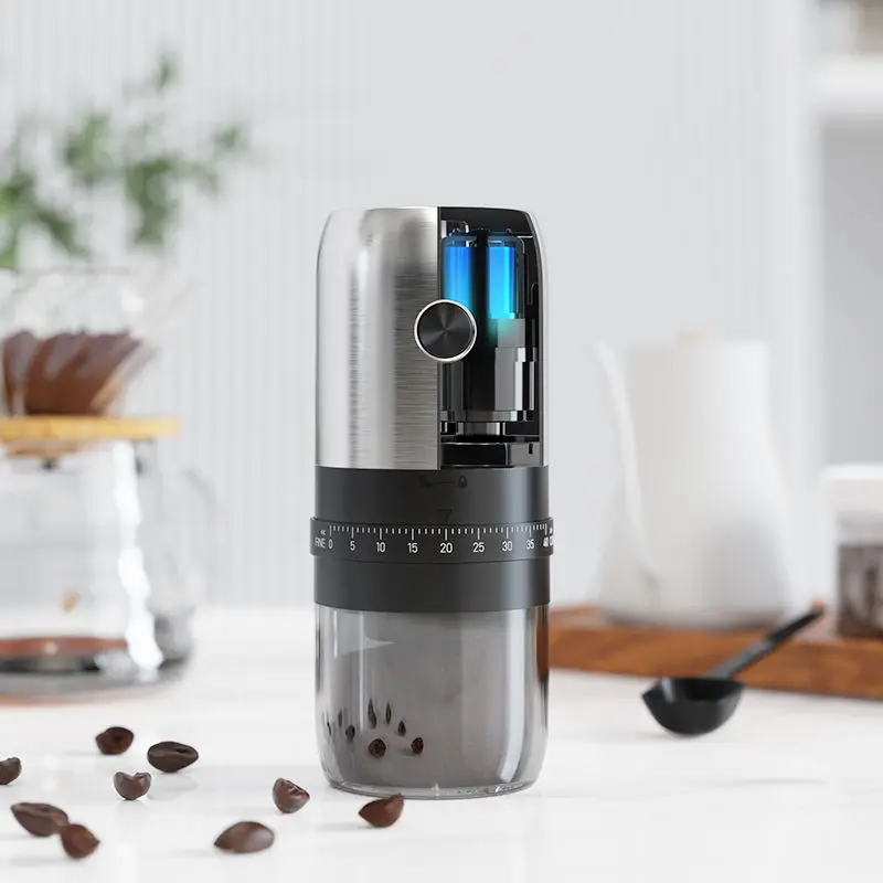 Portable Coffee Grinder Electric USB Rechargeable Home Outdoor Blenders Profession Adjustable Coffee Beans Grinding for Kitchen
