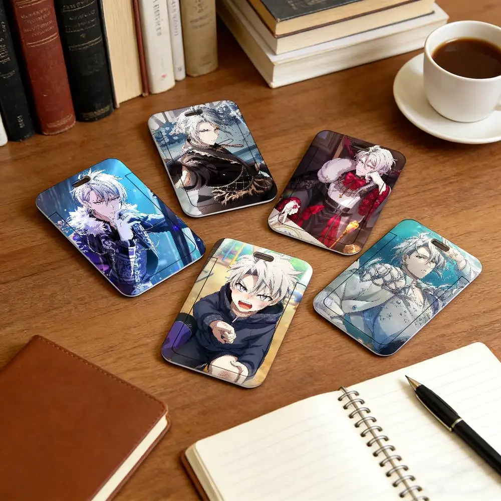 Yaotome Gaku Idolish 7 Holder Lanyard Card Cover Student Campus Hanging Neck Bag Card ID Card Holders Key Gifts