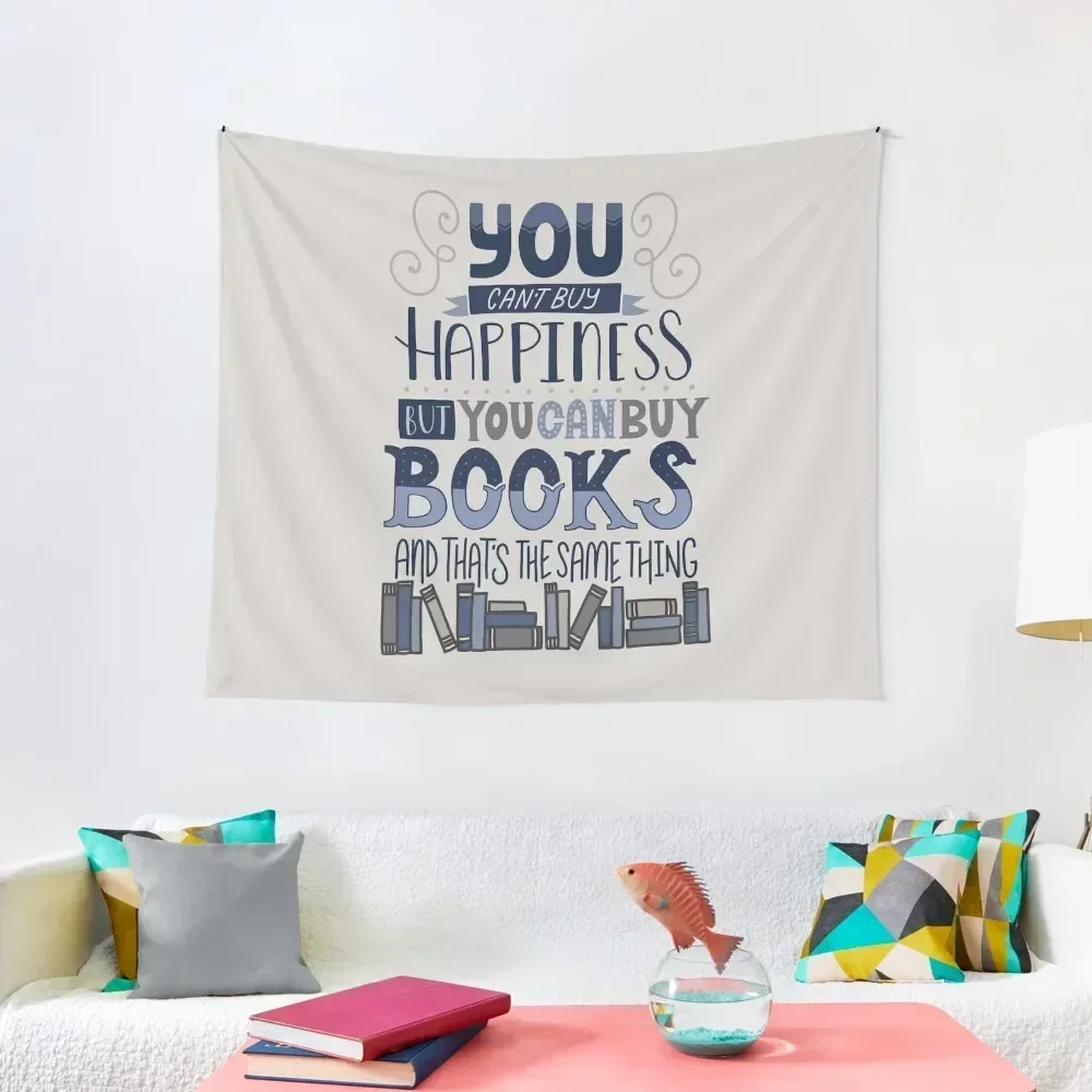 

Buy Happiness And Books Tapestry Decor For Room Cute Room Things Aesthetic Room Decoration Tapestry