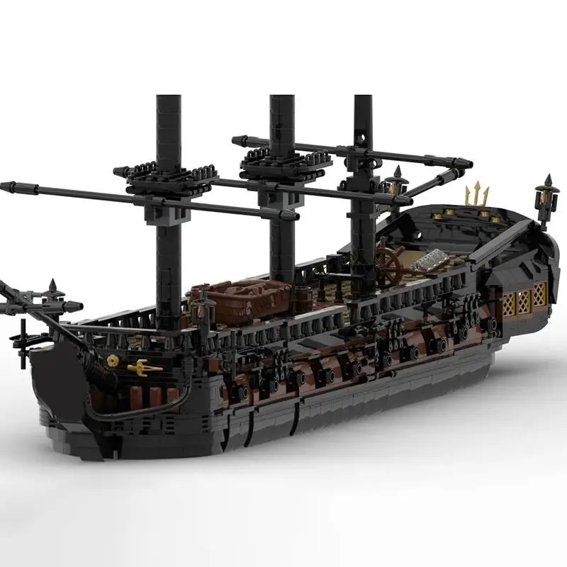 ชุดตัวต่อ 3172 ชิ้น ซีรีส์โจรสลัดยุโรปยุคกลาง เรือแอมฟิทริท เรือรบ ของเล่นสร้างสรรค์ DIY ไอเดียสร้างสรรค์ เรือธงจักรวรรดิ ของขวัญ ตัวต่อแบบกำหนดเอง