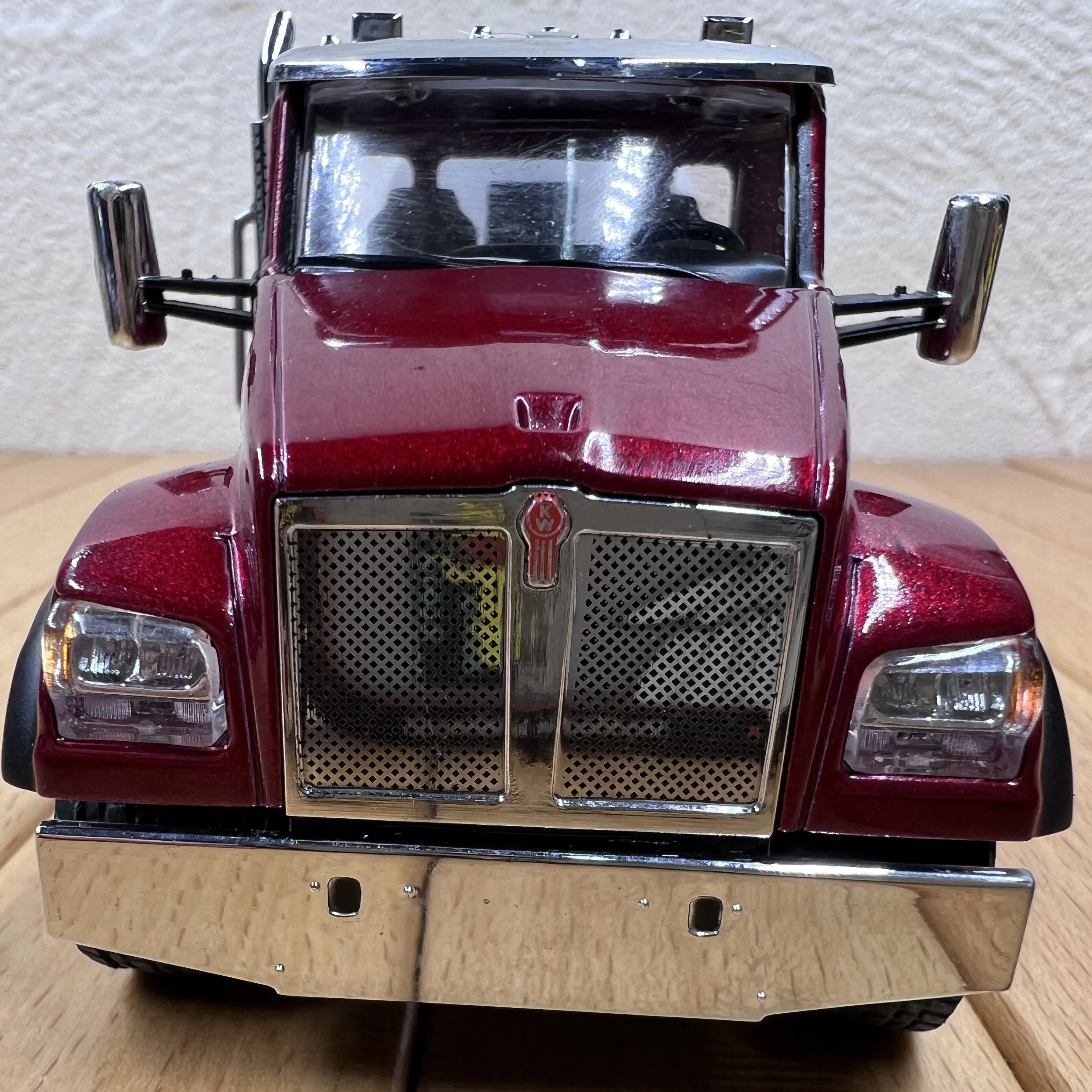 다이캐스트 체중계 켄워스 T880 믹서 트럭 합금 자동차 모델, 수집용 장난감 선물, 기념품 전시 장식품, 1:50