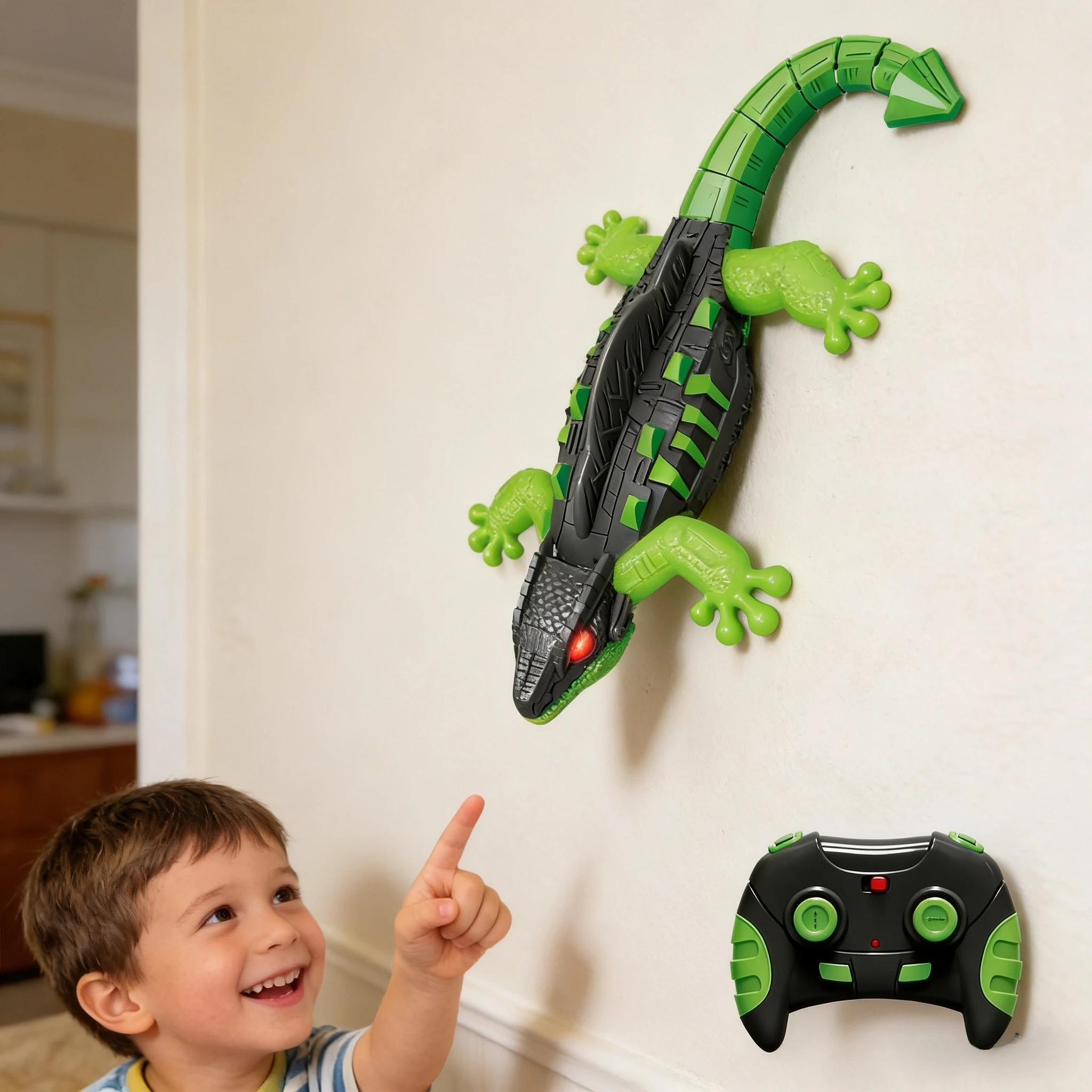 Remote Control Lizard Toy Realistic Climbing Crawler Remote Control Animals Toy With Light For Christmas Stocking Stuffer Kids