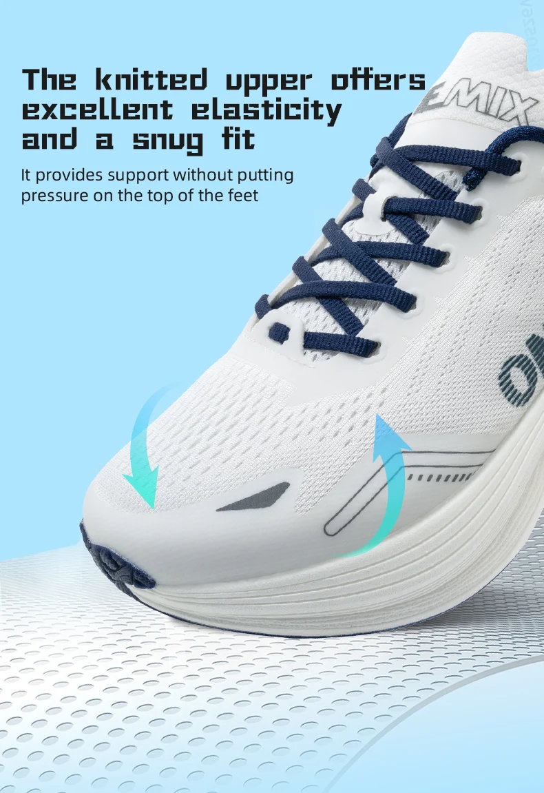 ONEMIX New Shock-Absorbing and Wear-Resistant Man Running Shoes Fashionable Fitness Women Sports Shoes Lightweight Road Shoes