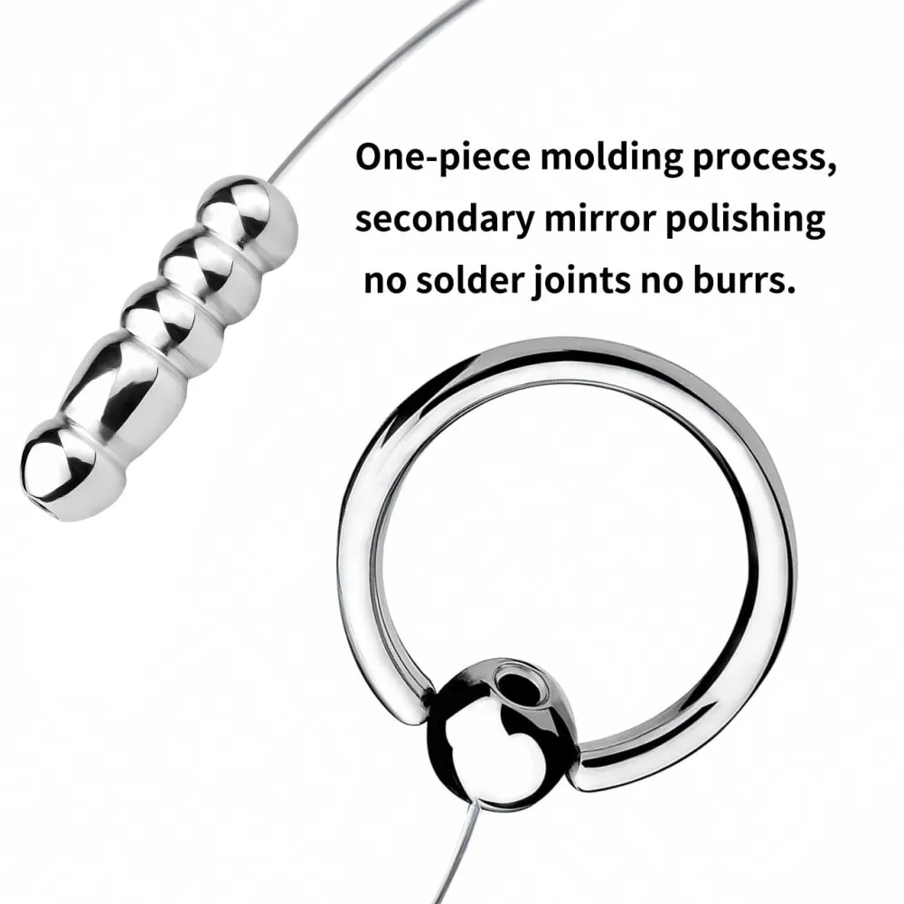 SMMQ Stainless Steel Penis Plug Metal Urethral Sounding Dilator For Male Prostate Stimulation BDSM Chastity Horse Eye Stick 4