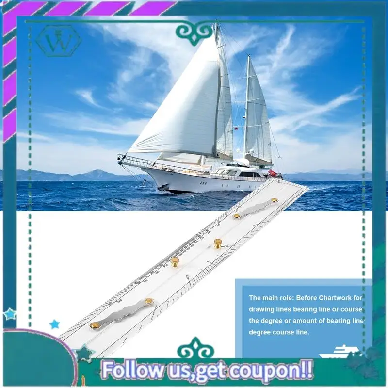 Ulepszony Liniał Morski Liniał Równoległy Mapy Morskie Liniał Równoległy Punktowanie Map Liniał Równoległy do Ciągnięcia