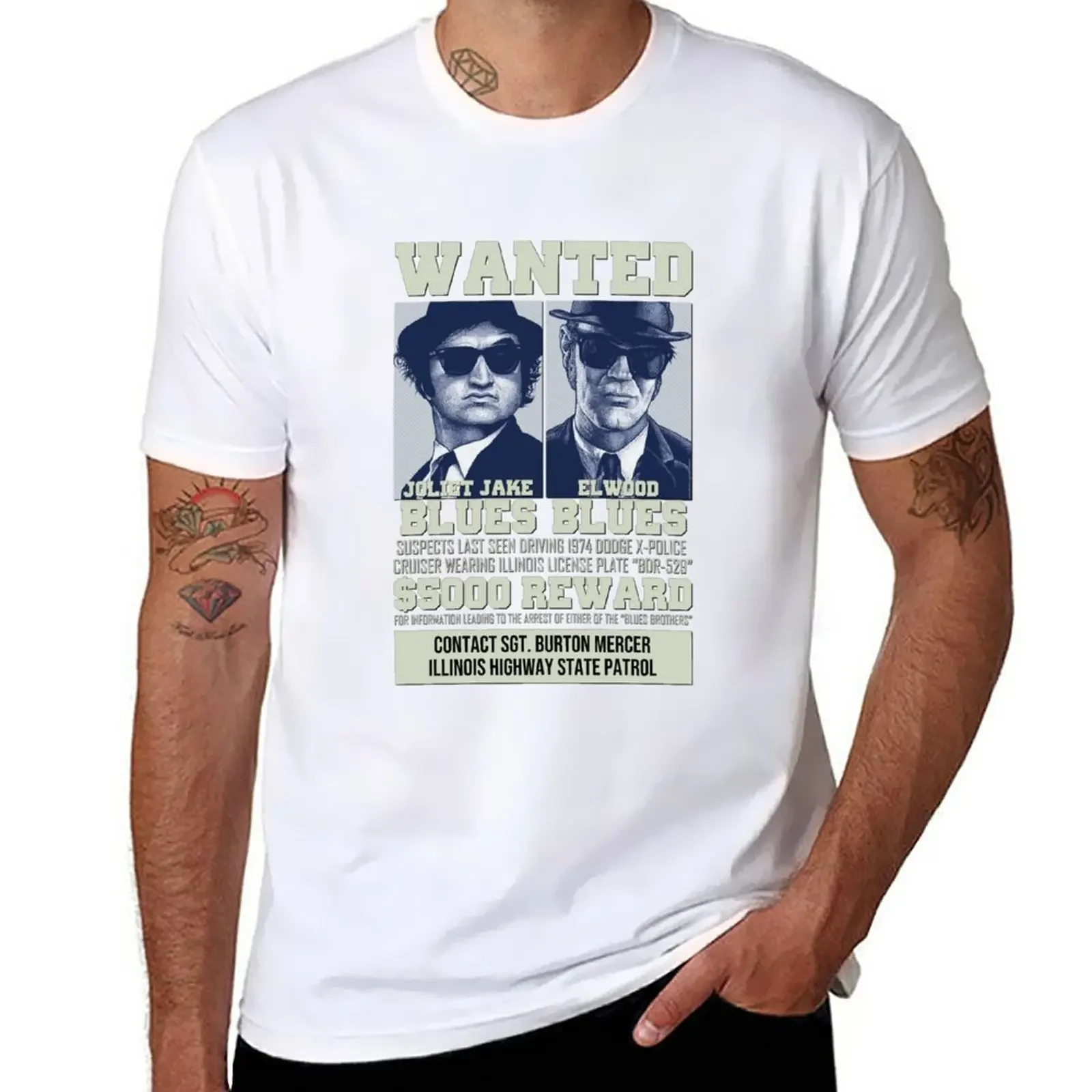 

New Blues Brothers - Wanted T-Shirt summer clothes t shirt man men t shirt