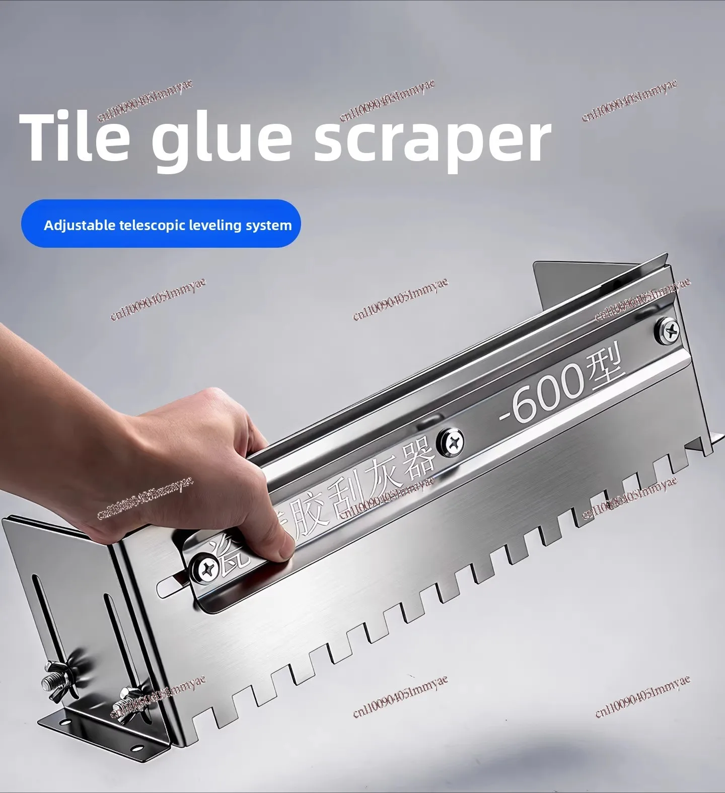 Stainless steel grooving artifact Scraper plaster retractable