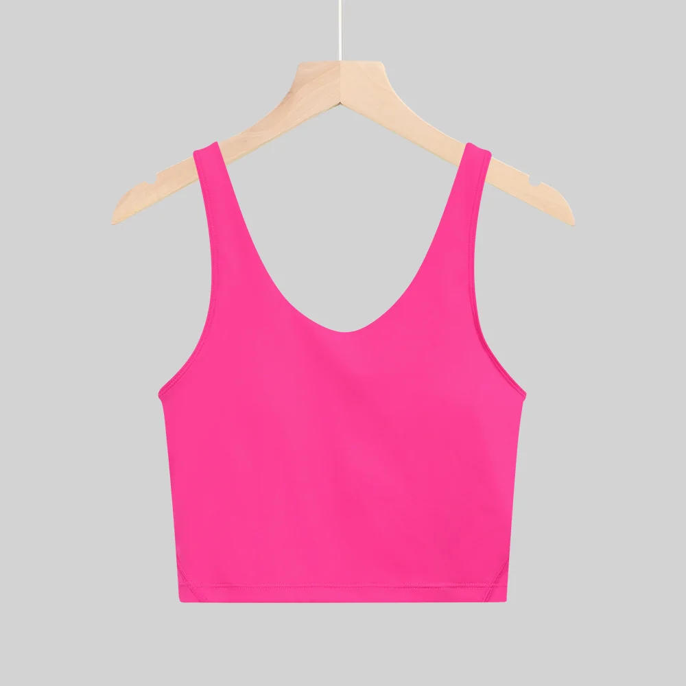 NEW Yoga Women's Bra With U-shaped Back Fitness Running Breathable Quick Drying Fixed Vest