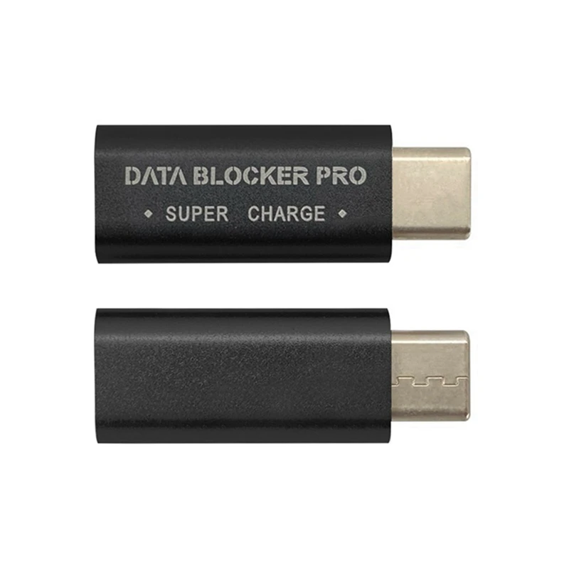 20Pcs USB Type-C Data Blocker Prevention Gender Change Connector USB-C Connector Adapter For Blocking Data Sync