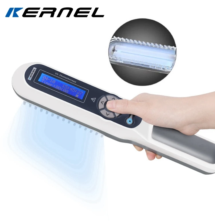 Portable home use UV phototherapy Kernel KN-4003BL 311nm narrow band UVB light therapy vitiligo lamp psoriasis