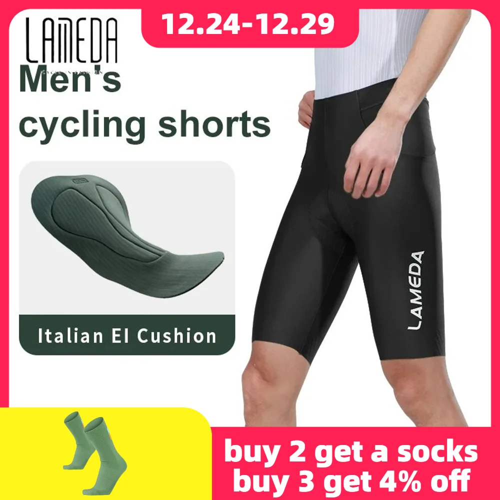 Lameda Cycling Shorts High Waist Men Shorts Wear-resistant Men's Cycling Clothing Double Ei Arrow Pant Pads Shorts