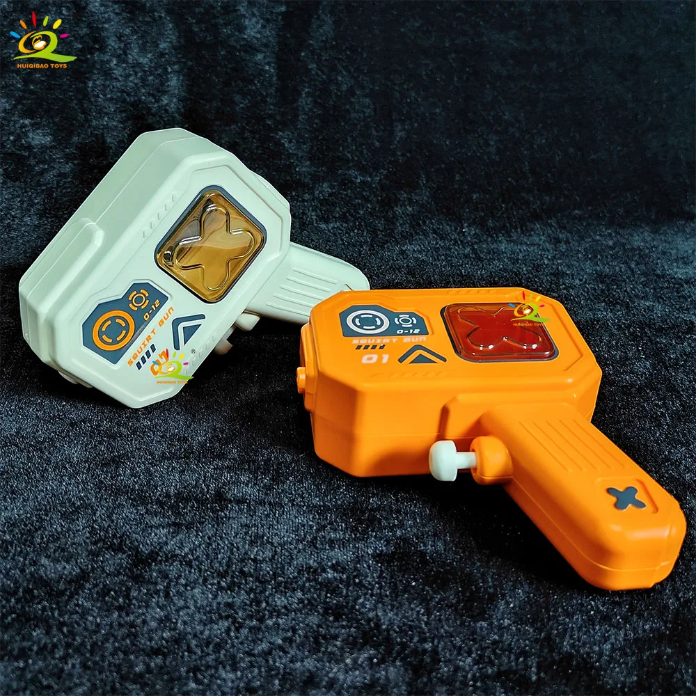 HUIQIBAO Cyberpunkowy mini pistolet na wodę, stylowy i fajny, z nutą technologii, dla dzieci do zabawy na plaży lub w basenie.