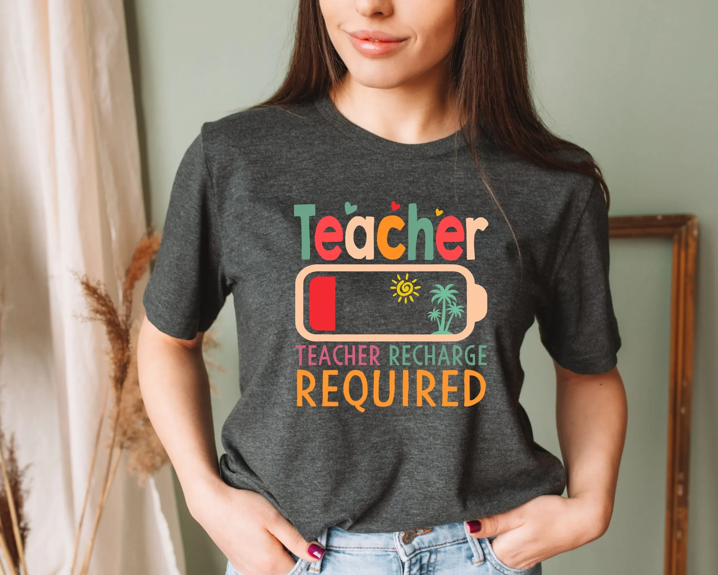 T-shirt drôle pour professeur, idéal pour la reprise estivale, les vacances et la fin de l'année
